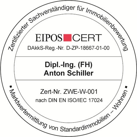 Beispielarbeit von Dipl.-Bauing. (FH) Anton Schiller - Zertifizierter Sachverständiger für Immobilienbewertung DIN EN ISO/IEC 17024 - veröffentlicht auf Gutachter.org