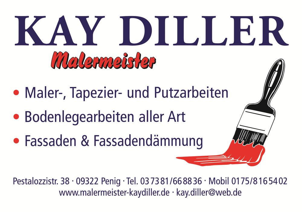 Logo der Firma Kay Diller Malermeister aus Penig auf dem Branchenportal Maler.org