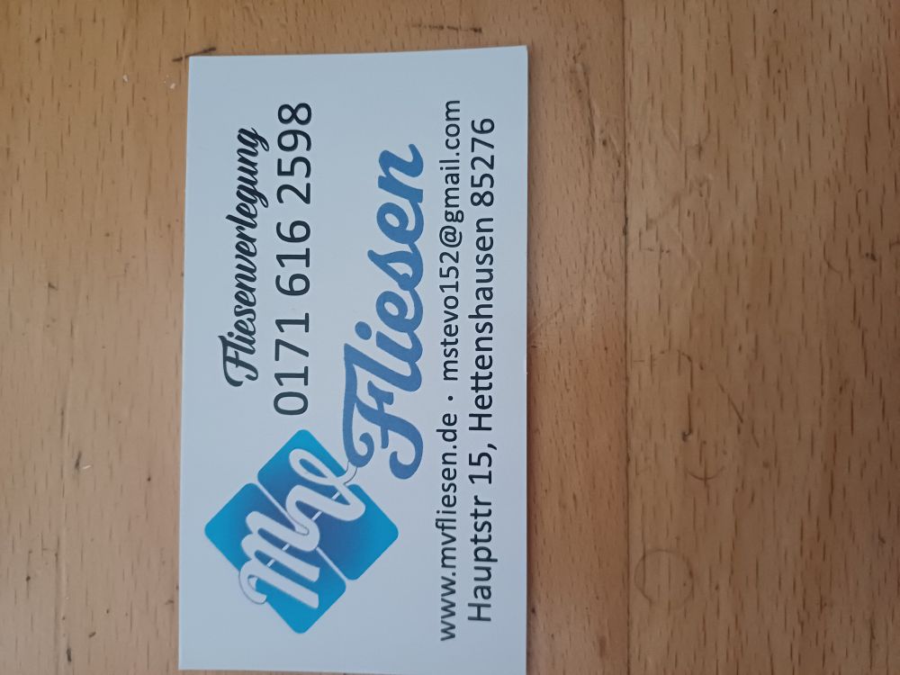 Logo der Firma Stevo Mihajlovic MV Fliesen aus Hettenshausen auf dem Branchenportal Fliesenleger.net