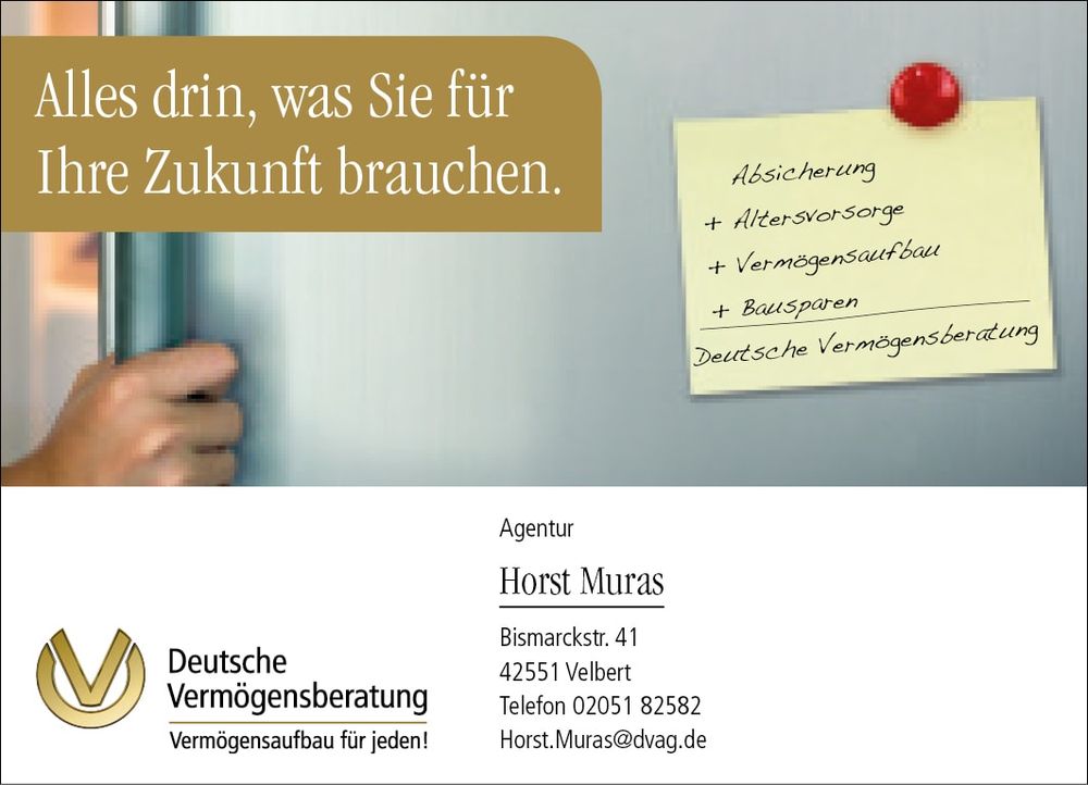 Logo der Firma Agentur für Deutsche Vermögensberatung Horst Muras aus Essen auf dem Branchenportal Finanzberater.net
