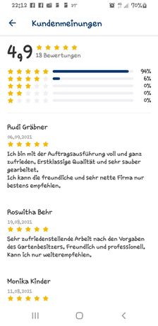 Beispielarbeit von Gartenpflege Müller und Bittruf - veröffentlicht auf Gartenbau.org