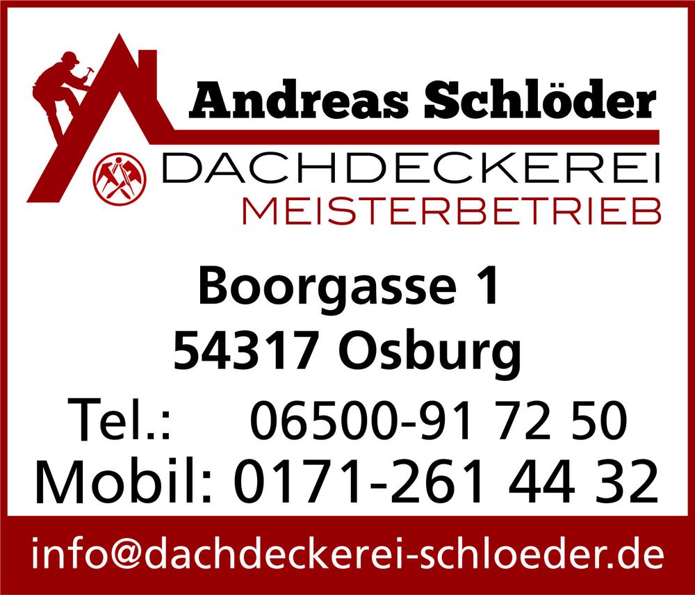Logo der Firma Dachdeckerei Andreas Schlöder Meisterbetrieb aus Osburg auf dem Branchenportal Dachdecker.com