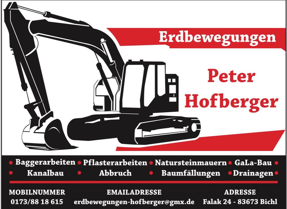 Logo der Firma Erdbewegungen Hofberger aus Bichl auf dem Branchenportal Gartenbau.org