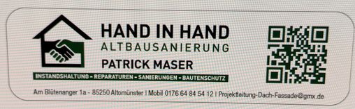 Hand in Hand Altbausanierung in Hohenzell