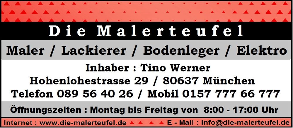 Logo der Firma Tino Werner Die Malerteufel aus München auf dem Branchenportal Maler.org