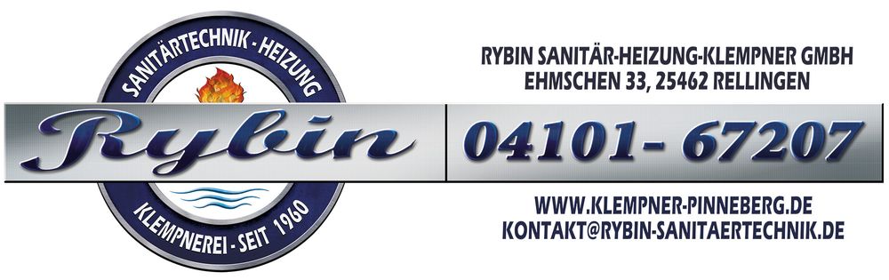 Logo der Firma RYBIN Sanitärtechnik - Heizung - Klempnerei aus Rellingen auf dem Branchenportal Dachdecker.com