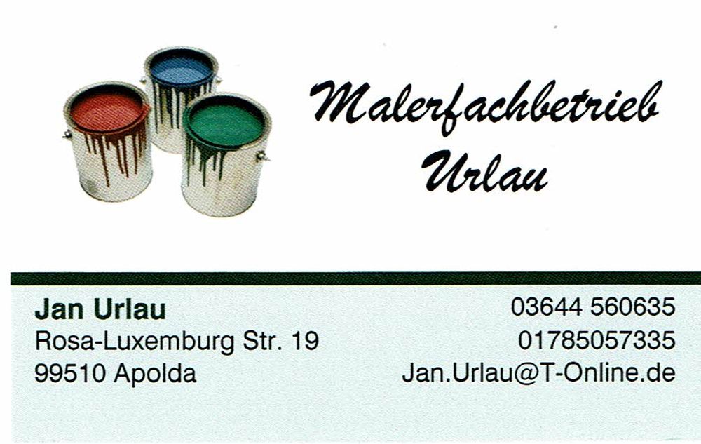 Logo der Firma Malerfachbetrieb Jan Urlau aus Apolda auf dem Branchenportal Maler.org
