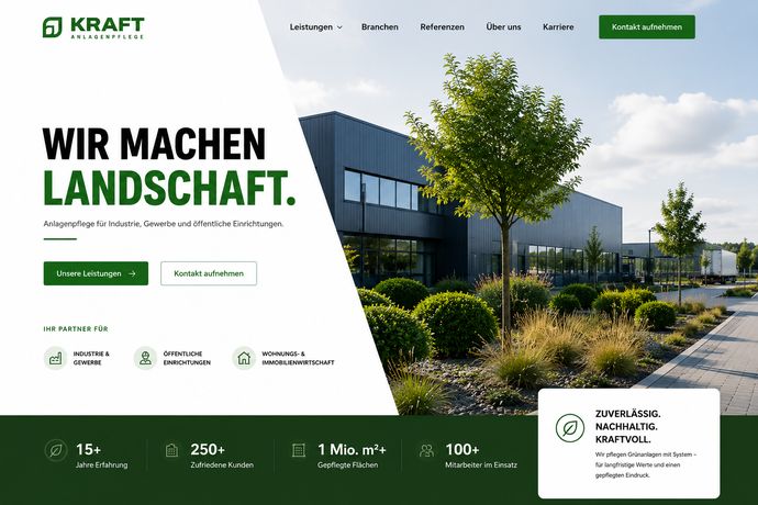 Beispielarbeit von Firma KRAFT ANLAGENPFLEGE - veröffentlicht auf Gartenbau.org