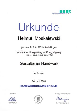 Beispielarbeit von Helmut Moskalewski Tischlermeister/Gestalter - veröffentlicht auf Tischler-Schreiner.org