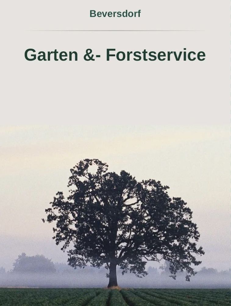 Logo der Firma Garten&Forstservice Beversdorf aus Gerswalde auf dem Branchenportal Gartenbau.org