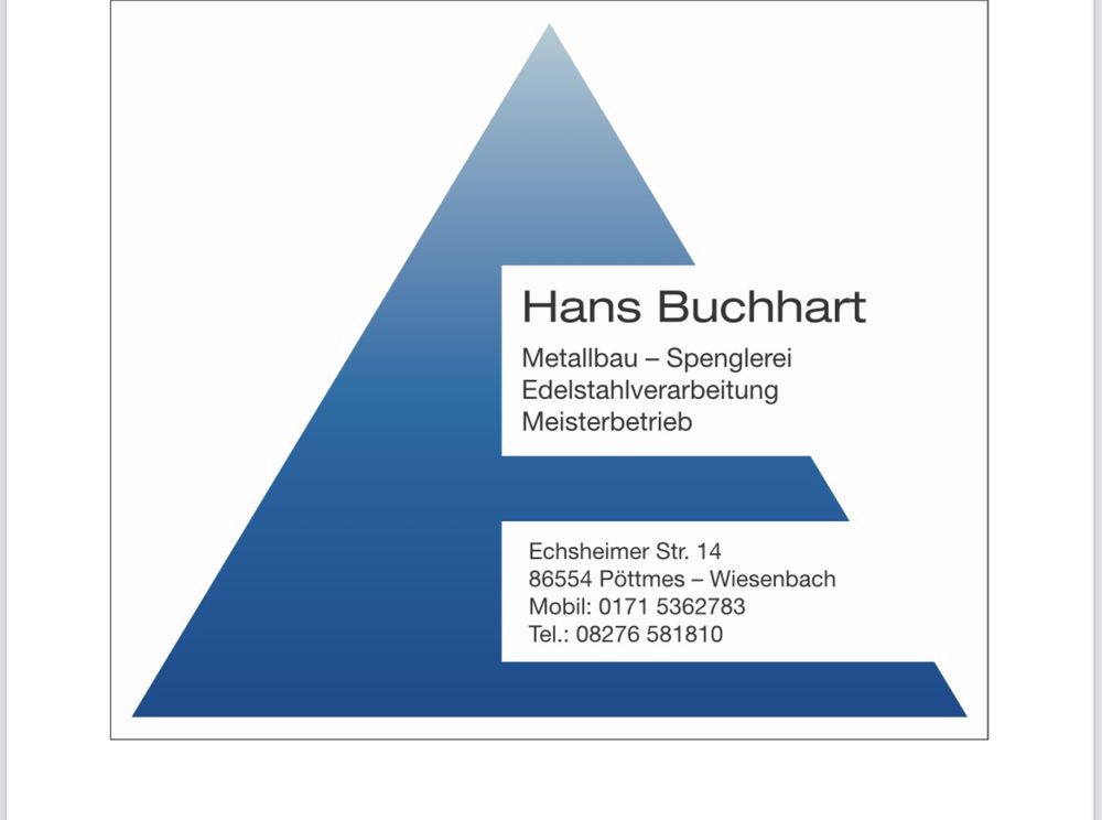 Logo der Firma Johann Buchhart Metallbau aus Pöttmes auf dem Branchenportal Dachdecker.com