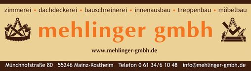 Mehlinger GmbH Zimmerer- + Tischlerbetrieb in Mainz-Kostheim