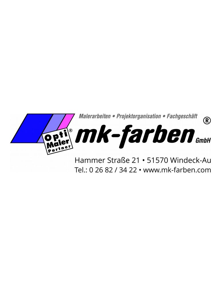 Logo der Firma mk-farben® GmbH aus Windeck auf dem Branchenportal Maler.org