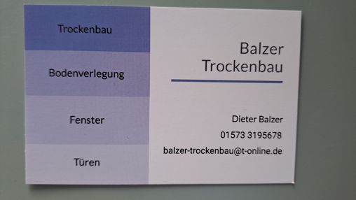 Balzer Trockenbau in Meschede