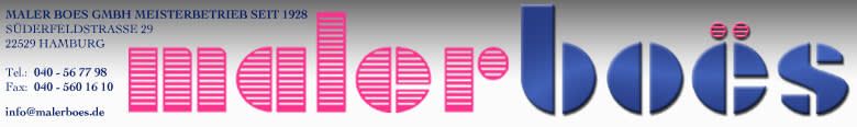 Logo der Firma Maler Boes GmbH aus Hamburg auf dem Branchenportal Maler.org