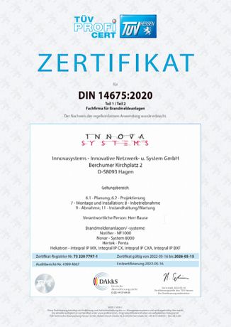 Beispielarbeit von INNOVASYSTEMS GmbH - veröffentlicht auf Elektriker.org
