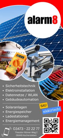 Beispielarbeit von alarm8 • Elektro- und Sicherheitstechnik - veröffentlicht auf Solartechnik.org