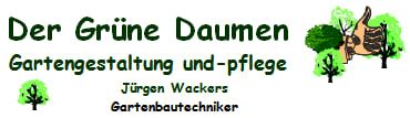 Logo der Firma Jürgen Wackers Der grüne Daumen aus Kempen auf dem Branchenportal Gartenbau.org