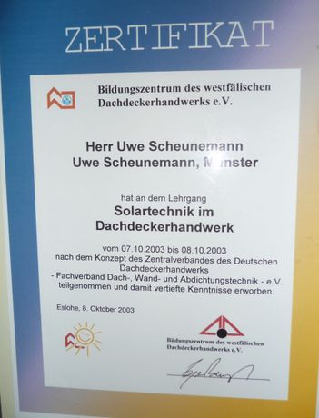 Beispielarbeit von Dachdecker Uwe Scheunemann - veröffentlicht auf Dachdecker.com