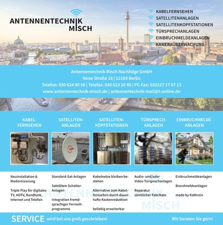 Beispielarbeit von Antennentechnik Misch Nachfolge GmbH - veröffentlicht auf Elektriker.org