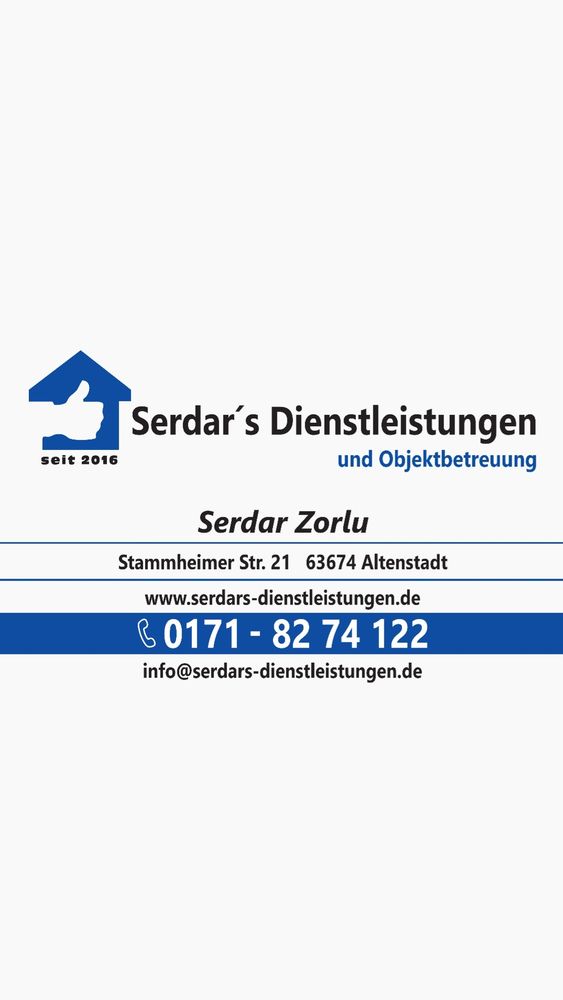 Logo der Firma Serdar's-Dienstleistungen und Objektbetreuung aus Altenstadt auf dem Branchenportal Gartenbau.org
