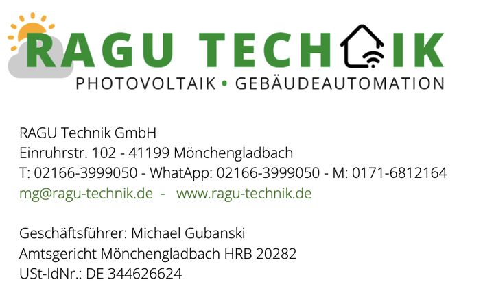 Beispielarbeit von RAGU Technik GmbH - veröffentlicht auf Elektriker.org