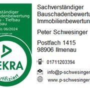 Bausachverständiger Peter Schwesinger in Ilmenau