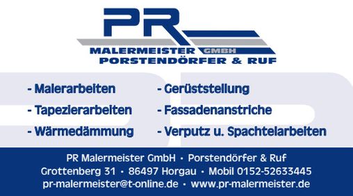 PR Malermeister GmbH Porstendörfer & Ruf in Horgau