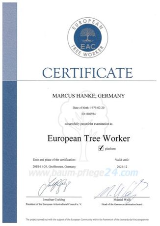 Beispielarbeit von Baum-Pflege24 - veröffentlicht auf Gartenbau.org