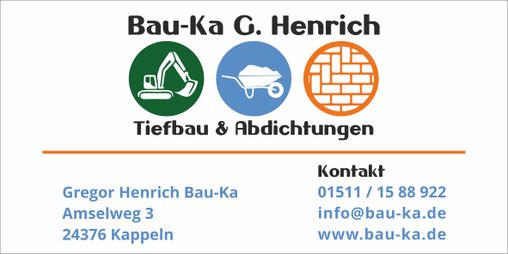 Bau-Ka Erd- und Pflasterarbeiten in Kappeln