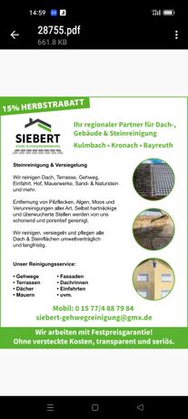 Beispielarbeit von Siebert Hausmeisterservice Gebäude, Dach- und Steinreinigung - veröffentlicht auf Hausmeisterdienste.net