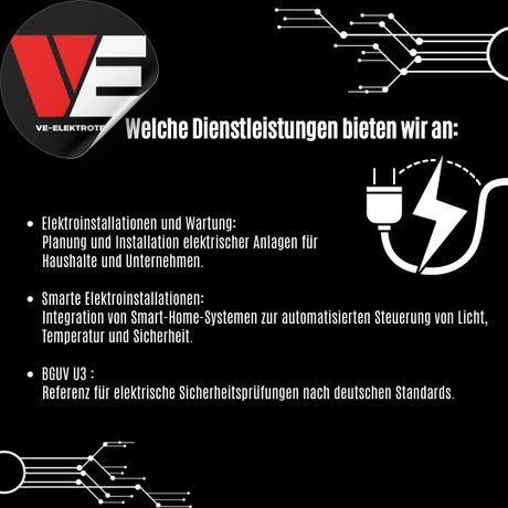 Beispielarbeit von VE-Elektrotechnik UG (haftungsbeschränkt) - veröffentlicht auf Elektriker.org