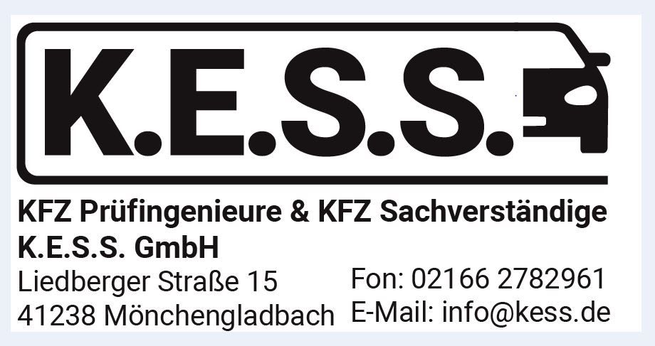 Logo der Firma KFZ Prüfingenieure & KFZ Sachverständige K.E.S.S. GmbH aus Mönchengladbach auf dem Branchenportal Gutachter.org