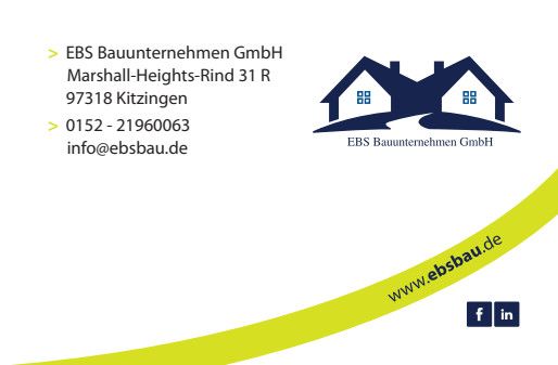 Logo der Firma EBS Bauunternehmen GmbH aus Kitzingen auf dem Branchenportal Gartenbau.org