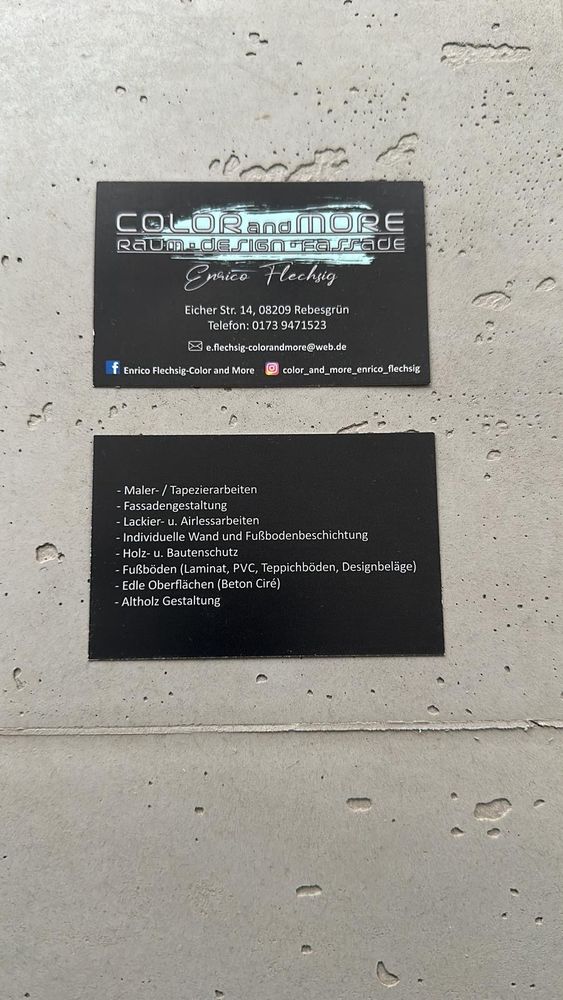 Logo der Firma Enrico Flechsig Malerbetrieb Color and More aus Auerbach auf dem Branchenportal Maler.org