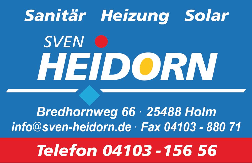 Logo der Firma Sven Heidorn GmbH Sanitär-Heizung-Solar aus Holm auf dem Branchenportal Heizungsbau.net