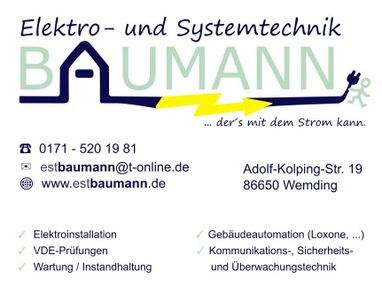 Elektro- und Systemtechnik Baumann in Wemding