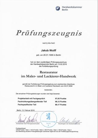 Beispielarbeit von Pictor Meisterhandwerk & Denkmalpflege e. K. - veröffentlicht auf Maler.org
