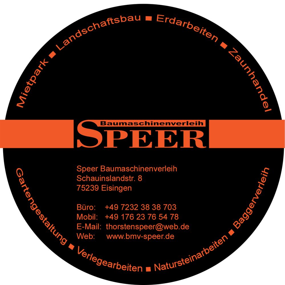 Logo der Firma Thorsten Speer Baumaschinenverleih aus Eisingen auf dem Branchenportal Gartenbau.org