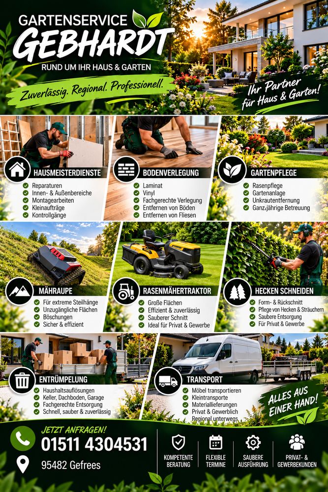 Logo der Firma Gartenservice Gebhardt aus Gefrees auf dem Branchenportal Gartenbau.org