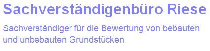 Logo der Firma Sachverständigenbüro Riese aus Dallgow-Döberitz auf dem Branchenportal Gutachter.org