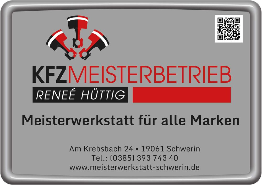 Logo der Firma Reneé Hüttig Kfz-Meisterbetrieb aus Schwerin auf dem Branchenportal Auto-Werkstatt.de