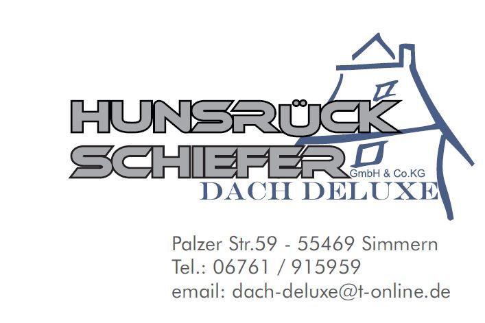 Logo der Firma Hunsrückschiefer Dach-Deluxe GmbH & Co. KG aus Simmern auf dem Branchenportal Dachdecker.com