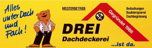Logo der Firma Drei-Dachdeckerei GmbH aus Berlin auf dem Branchenportal Dachdecker.com
