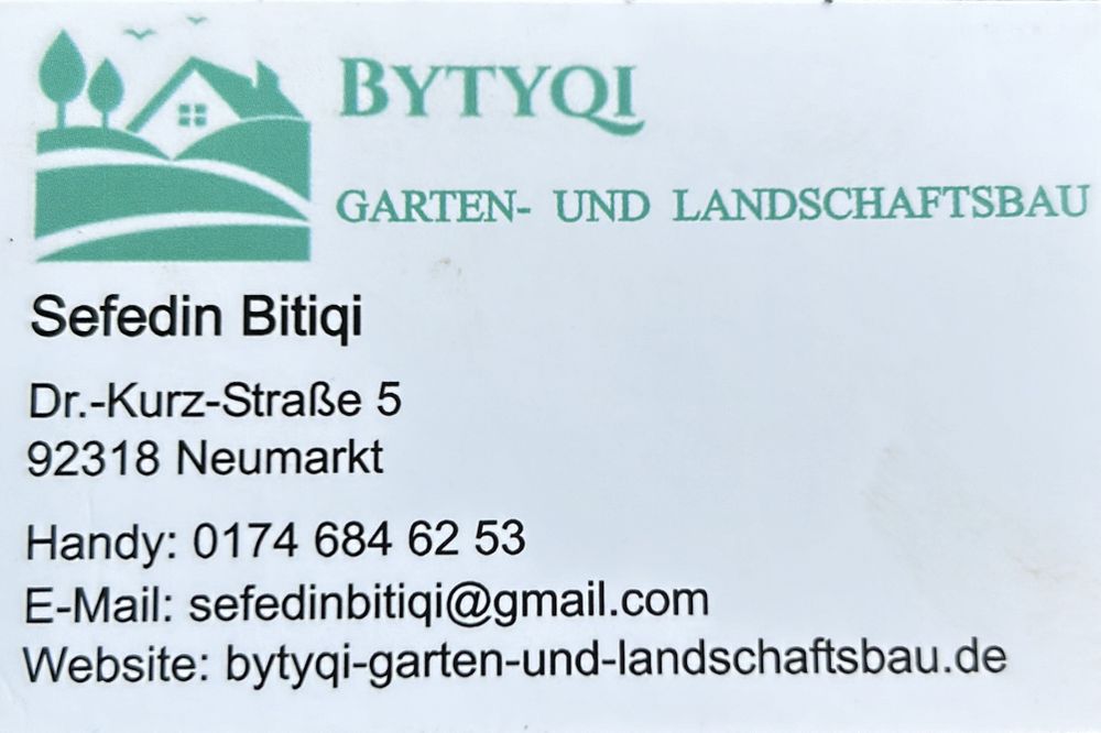 Logo der Firma Bytyqi Garten- und Landschaftsbau aus Neumarkt auf dem Branchenportal Gartenbau.org