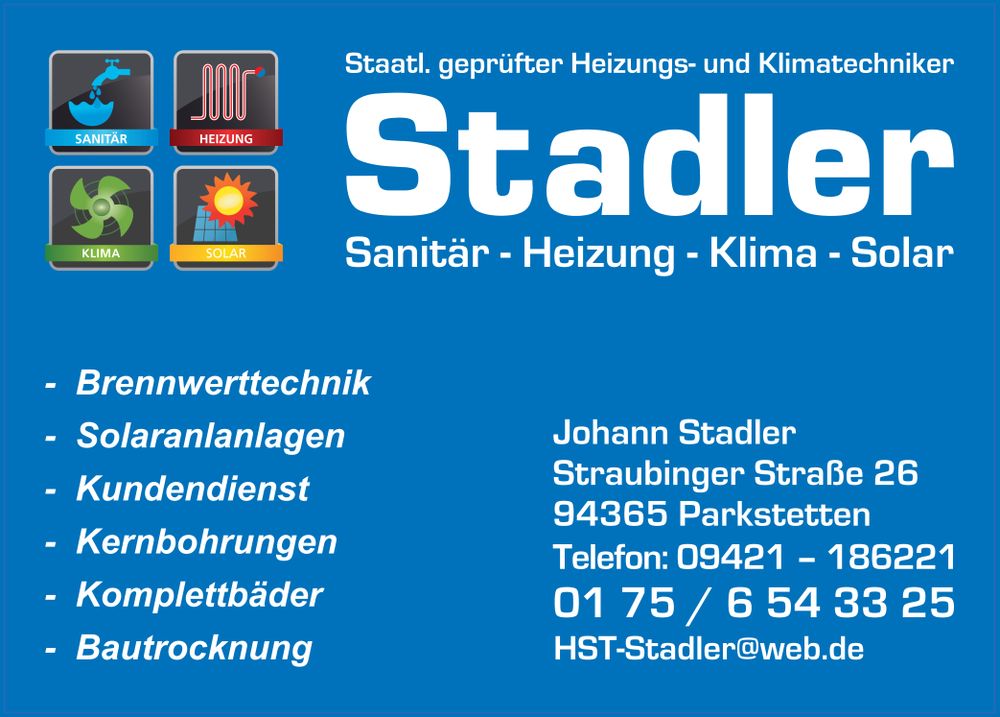 Logo der Firma HST - Stadler Heizungsbau und Sanitärinstallation aus Parkstetten auf dem Branchenportal Heizungsbau.net
