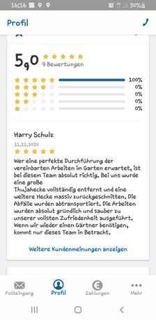 Beispielarbeit von Gartenpflege Müller und Bittruf - veröffentlicht auf Gartenbau.org