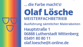 Logo der Firma Olaf Lösche Malerbetrieb aus Lutherstadt Wittenberg auf dem Branchenportal Maler.org