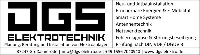 Beispielarbeit von DGS Elektrotechnik - veröffentlicht auf Elektriker.org